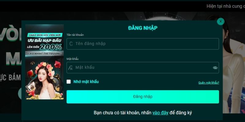 Login tài khoản đôi khi cũng gặp lỗi